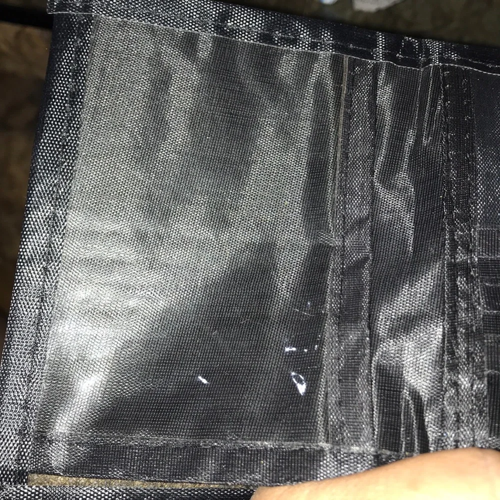 New black skull nylon surfer wallet fold over Y2k